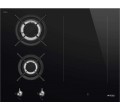 INDUCTION PM3643D 1*ZONE FLEX + 2*GAZ NOIR SMEG