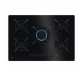 PLAQUE HKB75453NB 5*GAZ 75CM VERRE NOIR AEG