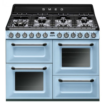 CUISINIERE TR4110AZ 7*GAZ 2*FOUR 110CM BLEU AZUR SMEG