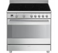 PIANO SCD91CMX9 VITRO 5*ZONE MULTI VAPOR CLEAN 90CM INOX A SMEG