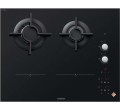 INDUCTION DPI7602BM 2*ZONE + 2*GAZ 65CM NOIR DE DIETRICH