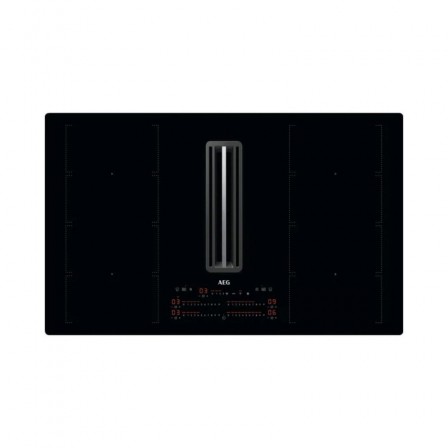 INDUCTION ASPIRANTE CCE84779CB 4*ZONE DONT 2*FLEX 585M3 83CM NOIR A+ AEG