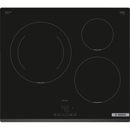 INDUCTION PIJ631BB5M 3*ZONE 7 4*KW NOIRE BOSCH EXCLUSIV 