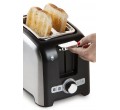 GRILLE PAIN DO959T + RECHAUFFFE VIENNOISERIE 900W NOIR DOMO