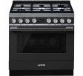 CUISINIERE CPF9GPAN 6*GAZ 90CM MULTI PYRO A+ ANTHRACITE SMEG
