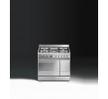 CUISINIERE SCB92MX8 5*GAZ 90CM MULTI CATA INOX SMEG