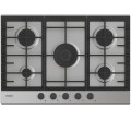 PLAQUE RHG75WC5X  5*GAZ VERRE 74CM INOX ROSIERE
