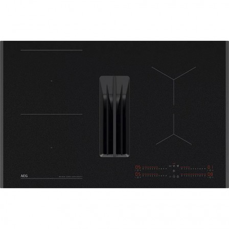 INDUCTION ASPIRANTE TH84CB03FZ 4*ZONE BRIDGE 80CM SAPHIRMATT NOIR AEG OFFRE 150€  1-12
