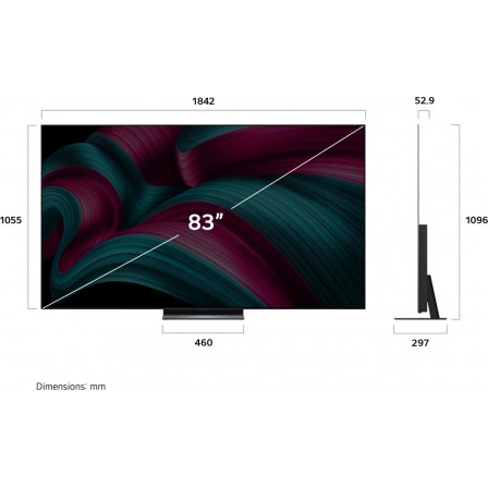 OLED EVO HDR 4K 211CM OLED83C54LA 2025 LG  CODE PROMO 500€ A DEDUIRE
