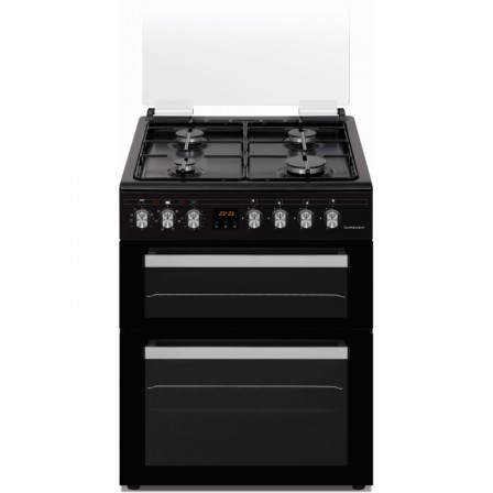 CUISINIERE SCG6DOB 4*GAZ CATA DOUBLE FOUR MULTI FONCTION  NOIRE SCHNEIDER