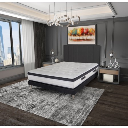 MATELAS RHAPSODIE 140X190 EP27CM  4CM M  DE FORME 1180 RESSORT  EBAC
