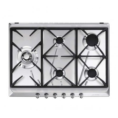 PLAQUE SRV575GH5 5*GAZ 70CM INOX SMEG OP