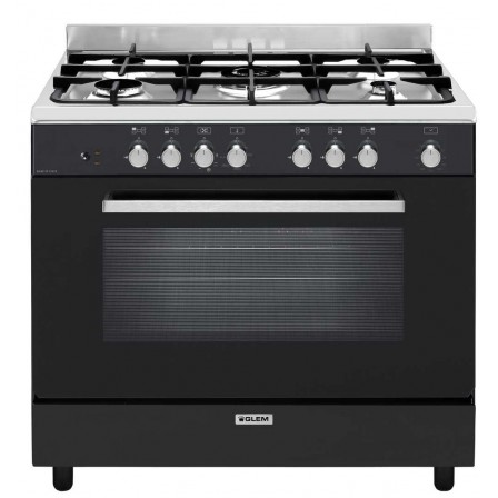 CUISINIERE GE960CVBK2 5*GAZ 90CM MULTI CATA GRILLE FONTENOIR A GLEM