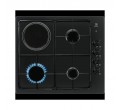PLAQUE EGL62821OB 3*GAZ + 1*ELECTRIQUE EMAIL NOIR ELECTROLUX