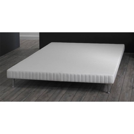 SOMMIER LATTES 160X200 C07T EP17 TAPISSIER BLANC SIMMONS